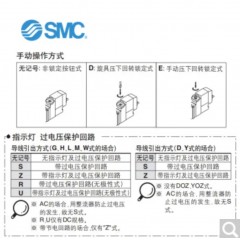 SMC SY5120-1G-01 5通电磁阀SY5000系列直接配管型/单体式2位单电控直接出线式300mm