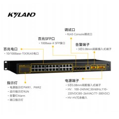 东土科技（KYLAND) 交换机 SICOM2024M-4SFP24T-HV 百兆网管型机架式工业级交换机